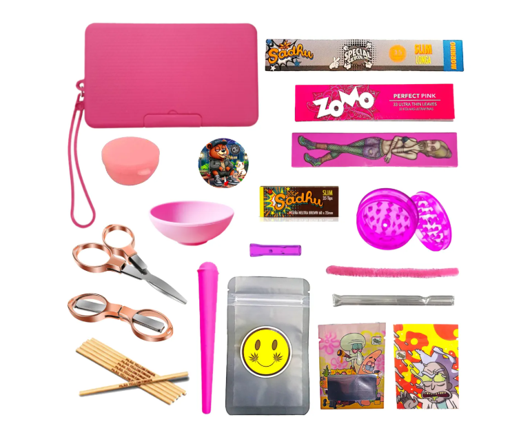 Bag Case PuffGirl Fumo Seda Zomo Piteira Vidro