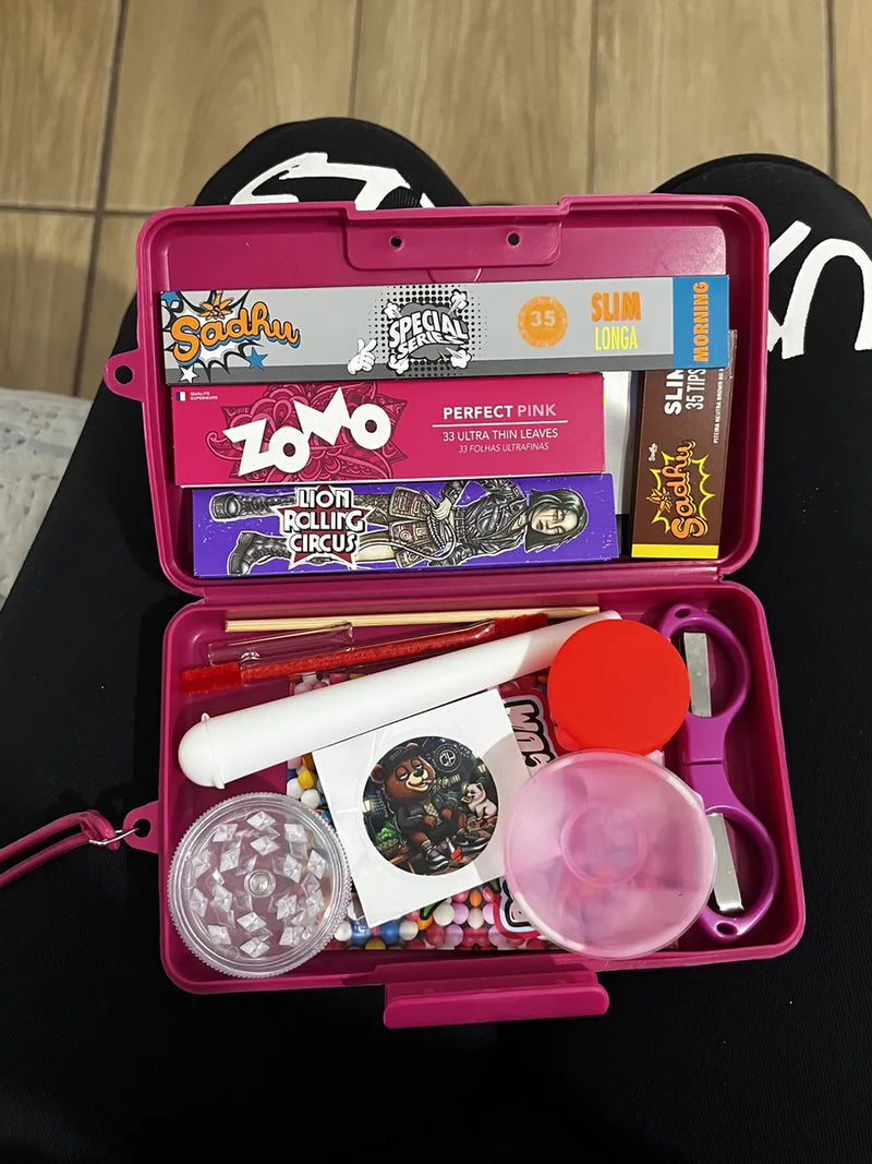 Bag Case PuffGirl Fumo Seda Zomo Piteira Vidro